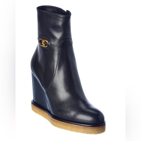 Celine Shoes - Celine Manon Wedge Ankle Booties